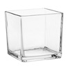 Βάζο Διακοσμητικό - Γυάλα Τετράγωνο Διάφανο 10x10x10cm