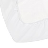 Αδιάβροχο Υποσέντονο Βαμβακερό Λευκό 70x140+15cm