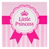 Χαρτοπετσέτες Πάρτι Little Princess Ροζ 33x33cm - 12 τμχ.