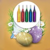Σετ Βαφής Πασχαλινών Αυγών με Glitter 5 Χρώματα