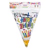 Σημαιάκια Πάρτι Μεταλλιζέ "Happy Birthday" 4.8m - 15 τμχ.