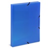 Ντοσιέ Κουτί Πλαστικό Μπλε με Λάστιχο 33x25x3.3cm