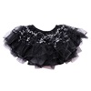 Φούστα Τουτού Ενηλίκων Μαύρη με Νεκροκεφαλές & Glitter - One Size