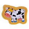 Παζλ Ξύλινη Καρτέλα Αγελάδα (5 Κομμάτια) 13x17cm