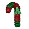 Χριστουγεννιάτικο Διακοσμητικό Τοίχου Μπαστούνι Πράσινο Κόκκινο Tinsel 32cm