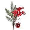 Χριστουγεννιάτικο Διακοσμητικό Κλαδί Έλατο Berries Μπάλα 33cm