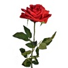 Λουλούδι Διακοσμητικό Τριαντάφυλλο Κόκκινο Δροσοσταλίδες 75cm