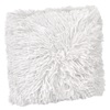 Μαξιλάρι Χειμερινής Διακόσμησης Απομίμηση Γούνας Shaggy Λευκό 25x25cm